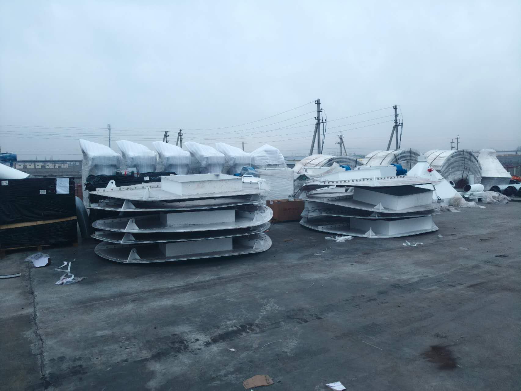 預拌砂漿設備安裝現場